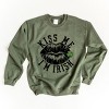 Simply Sage Market Women's Graphic Sweatshirt Kiss Me I'm Irish Lips - 2 of 4
