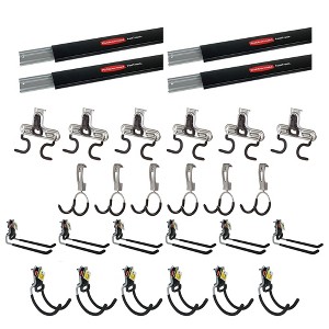 Rubbermaid 1784415 Fast Track 48 Inch Steel Horizontal Wall Mounted Storage Rail - 1 of 4