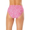 Women's Shibori Geo Soft Band Mid Rise Bikini Swim Bottom - 2 of 4
