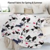 SEVOBAL Baby Blankets Adorable Fleece Dog Blanket Flannel Throw for Couch Soft Fuzzy Cozy Blanket Christmas Decorations Gifts, White, 60"*80"*0.25" - 2 of 4