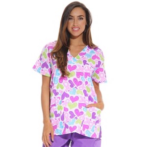 Just Love Women's Scrub Tops / Holiday Scrubs / Nursing Scrubs for Christmas - 1 of 3
