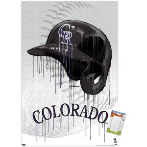 Trends International MLB Colorado Rockies - Drip Helmet 22 Unframed Wall Poster Prints - 1 of 4
