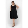 Women's Plus Size Maci Midi Dress - black | CITY CHIC - 4 of 4