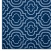 Modway Frame Transitional Moroccan Trellis 5x8 Area Rug - Moroccan Blue and Light Blue,  100% Soft Heat-Set Polypropylene ,  Tight Low Pile Weave - 2 of 4