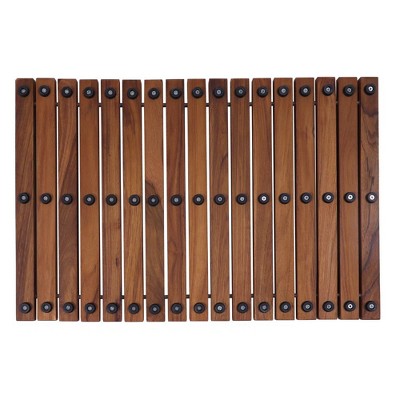 Nordic Teak 23.62" x 15.75" Shower Mat with Rubber Feet