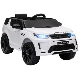 Qaba Land Rover Discovery Sport Licensed 12V Kids Ride on Car, Battery Powered Toy Car w/ Remote Control Soft Start, LED Lights, Music Horn, White - 1 of 4