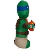 Gemmy Airblown Inflatable Big Head Leonardo w/Pumpkin Nick, 3 ft Tall, Multicolored - 4 of 4