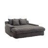 CENGHU Chenille 2-seater Lazy Sofa Bed, Comfy Sofa- Deep Seat Couch, Sleeper Sofa - 2 of 4