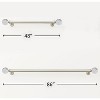 Home Mart Goods Clear Ball Bubbles Silver Modern Curtain Rod For Windows (48" - 86") - 3 of 3