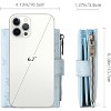 Wikineon Small Wallets for Women Leather RFID Blocking Bifold Zipper Pocket Wallet Card Case Purse with ID Window - 4 of 4