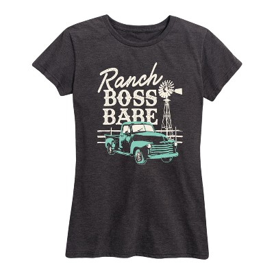 Women's - Country Casuals - Ranch Boss Babe Vintage Truck Short Sleeve Graphic T-Shirt