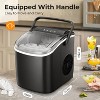 ZAFRO Countertop Ice Maker, Portable Self Cleaning Bullet Ice Maker with Handle, 9 Ice Cubes in 8 Minutes, 26Lbs in 24 Hours,  Black - 3 of 4