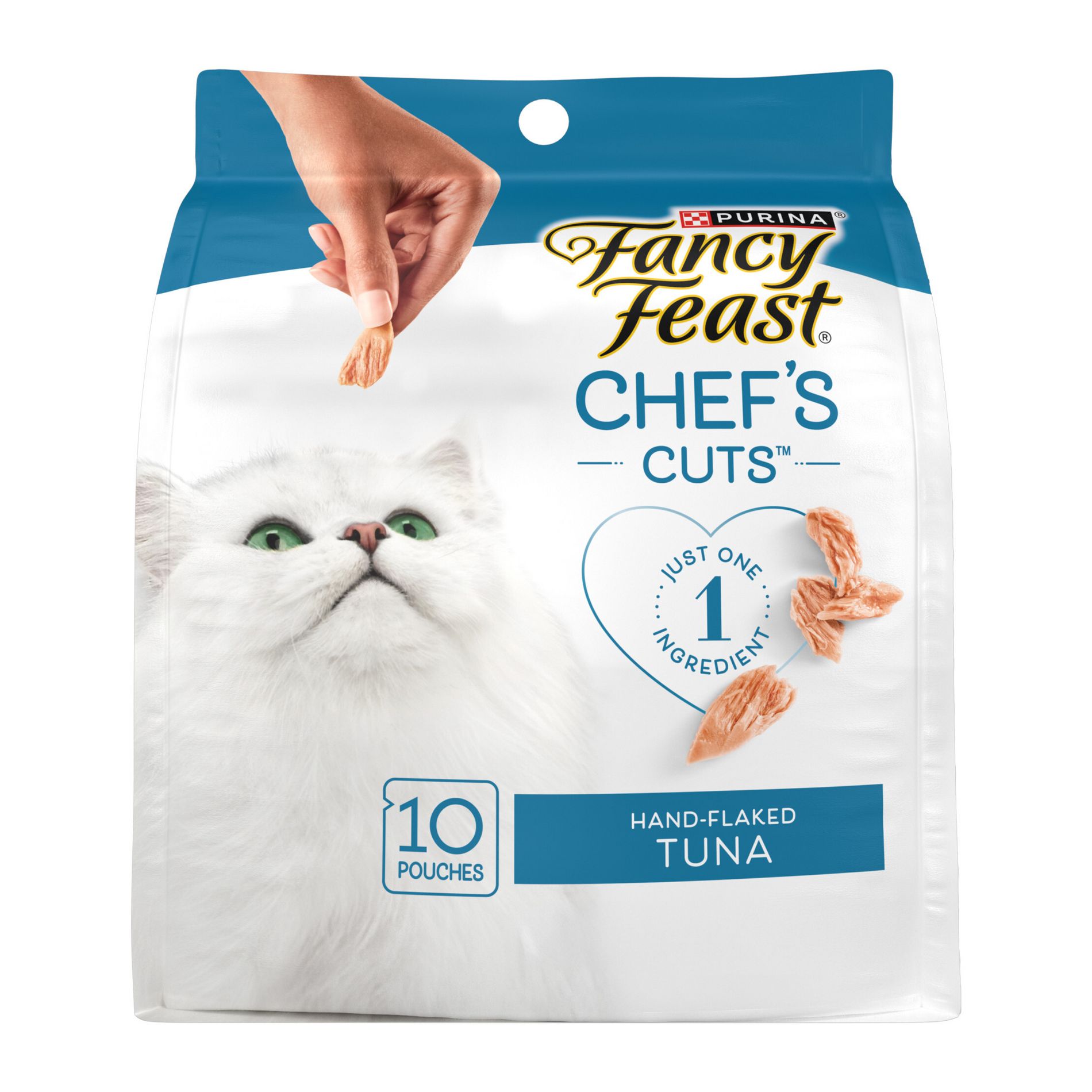 Purina Fancy Feast Purely Hand-Flaked Tuna Meaty Cat Treats - 1.06oz/10ct Pack