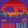 Women's Design By Humans Mama Bear Retro Stripes By ZeusSE Racerback Tank Top - 2 of 2