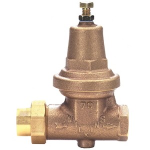 Zurn 1 in. Female Copper Sweat Union Bronze Water Pressure Reducing Valve FNPT - 1 of 1