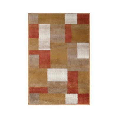 Modern Geometric Color Block Indoor Area Rug or Runner by Blue Nile Mills