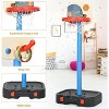 Costzon Kids Basketball Hoop, 2-in-1 Toddler Set with Ring Toss & Storage Box, Adjustable Hoop Stand for Indoor/Outdoor Play - 3 of 4