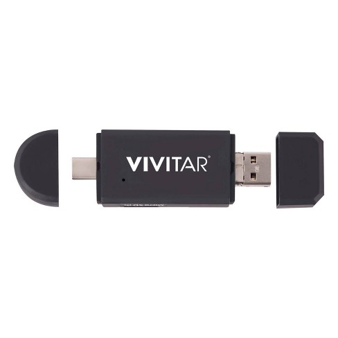 Vivitar SD and Micro SD Card Reader with USB Type-A VIV-CR-46N