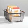 Metal Mesh Pantry Basket with Handles - Set of 2 - Matte Black - 2 of 4