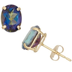 Designs By Gioelli 10K Gold Gemstone Stud Earrings - 1 of 2