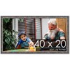 PosterPalooza | Panoramic Textured Black Picture Frame - UV Acrylic, Foam Board Backing, Hanging Hardware - 2 of 4