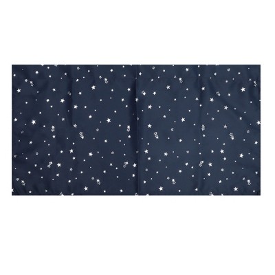 Unique Bargains Blackout Curtains Short Window Curtains 51.97"L x 18.11"W Navy Blue 2 Pcs
