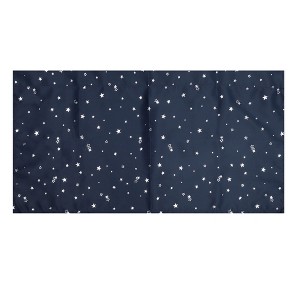 Unique Bargains Blackout Curtains Short Window Curtains 51.97"L x 18.11"W Navy Blue 2 Pcs - 1 of 4