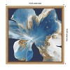 Amanti Art Liquid Enigma I (Abstract Blue Flower) by Eva Watts Canvas Wall Art Print Framed 16 x 16-in. - 4 of 4