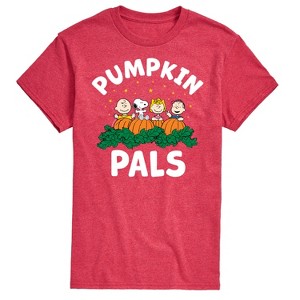 Men's - Peanuts - Pumpkin Pals Short Sleeve Graphic T-Shirt - 1 of 4