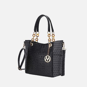 MKF Collection Miriam Handbag Signature Women Vegan Leather Tote by Mia K - 1 of 4