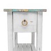 Sea Winds Picket Fence Chairside Table - 2 of 4