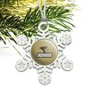 Lindenwood University Secondary Logo Metal Snowflake Christmas Tree Holiday Ornament - 2 of 3