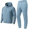 Galaxy Essentials Men’s Relaxed Fit  Heavyweight Fleece Pullover Hoodie & Sweatpants Jogging Set - 3 of 3