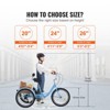 VEVOR Adult Tricycles Bike, 7 Speed Adult Trikes, 26 Inch Three-Wheeled Bicycles, Carbon Steel Cruiser Bike with Basket and Adjustable Seat - 3 of 4