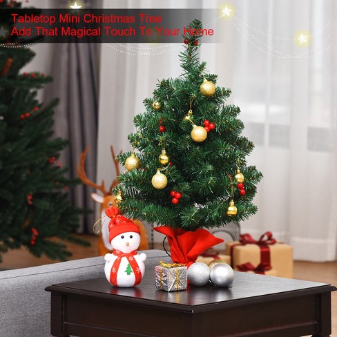 Tangkula Pre-lit Christmas Tree, Artificial Hinged Xmas Tree W/ Remote- controlled Color-changing Led Lights & Pvc Tips : Target