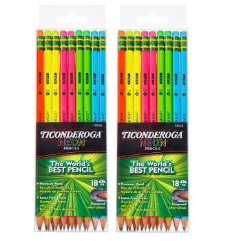 Ticonderoga® Neon Pencil, 18 Per Pack, 2 Packs