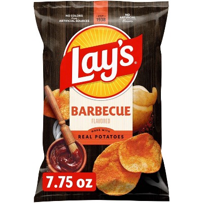 Lay's Barbecue Flavored Potato Chips - 7.75oz: No Artificial Flavors