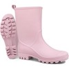 TIME HOLLOW Pink Mid-Calf Rain Boots - 3 of 3