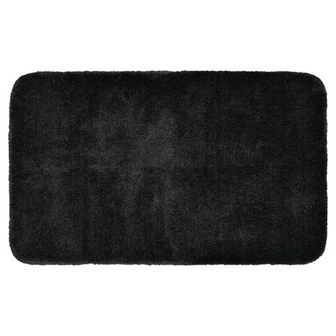 30x50 Finest Luxury Ultra Plush Washable Nylon Bath Rug Black - Garland :  Target