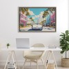 Stupell Industries Classic Car in Tropical Town Floating Frame Canvas Art - 3 of 4