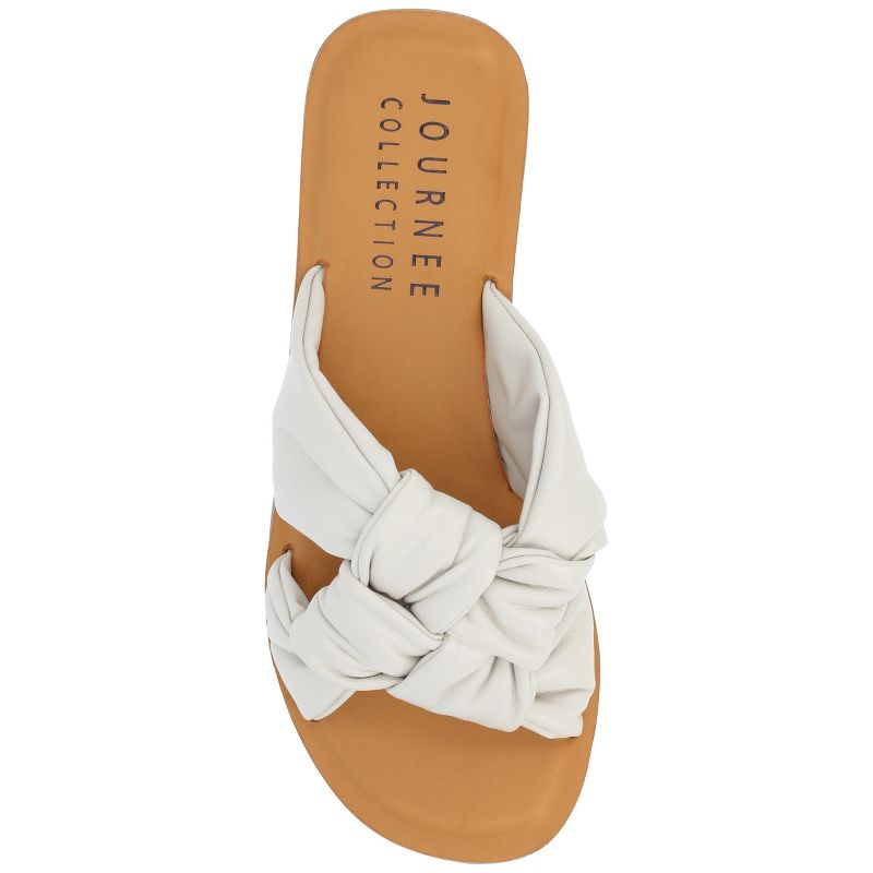 Journee Collection Womens Kianna Tru Comfort Foam Slide Puffy Flat Sandal, 5 of 11