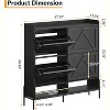 COZONY Shoe Cabinet with 4 Flip Drawers, Freestanding Shoe Storage Organizer with Metal Legs for Entryway, with Dry and Wet Separation - 3 of 4
