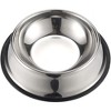 Juvale Stainless Steel Dog Bowls - Set of 2 Large Pet Food and Water Dish Bowls, Ideal for Large Dogs - Silver, 10 In Diameter - 4 of 4