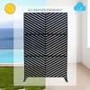 Kozyard Powder Coated Galvanized Steel Privacy Screen 74''H x 47.2 ''W Decorative Fence with Stand - 4 of 4
