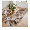 Soft Modern Abstract Boho Area Rug, Washable Non-Slip Faux Wool Vintage Carpet for Living Room & Bedroom,Handmade Machine Washable Rug - 4 of 4