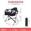 Hammock Camping Chair with Stand, High Back Swing Rocker, Folding Design, Cup Holder & Side Pocket, Heavy Duty for Outdoor Use - 3 of 4