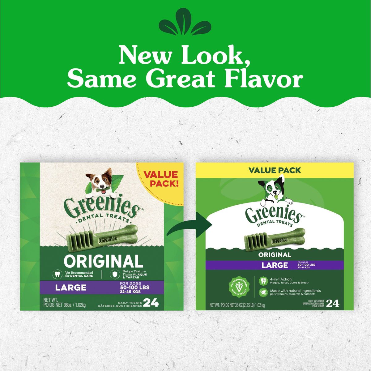 Greenies Large Chicken Flavor Chewy, Dental Hard Chews Dog Treats - thumbnail 3
