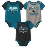 NHL San Jose Sharks Baby Boys' Bodysuit 3pk Set
