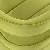 Sapphtopaz Modern Accent Chair Velvet Upholstered Low Chairs Curved Comfy Chair for Bedroom with Ribbed Detail Accent Chairs for Living Room - 3 of 4