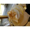 Classic Touch Set of 4 Gold Brushed Glass Chargers, 13"D - 3 of 3
